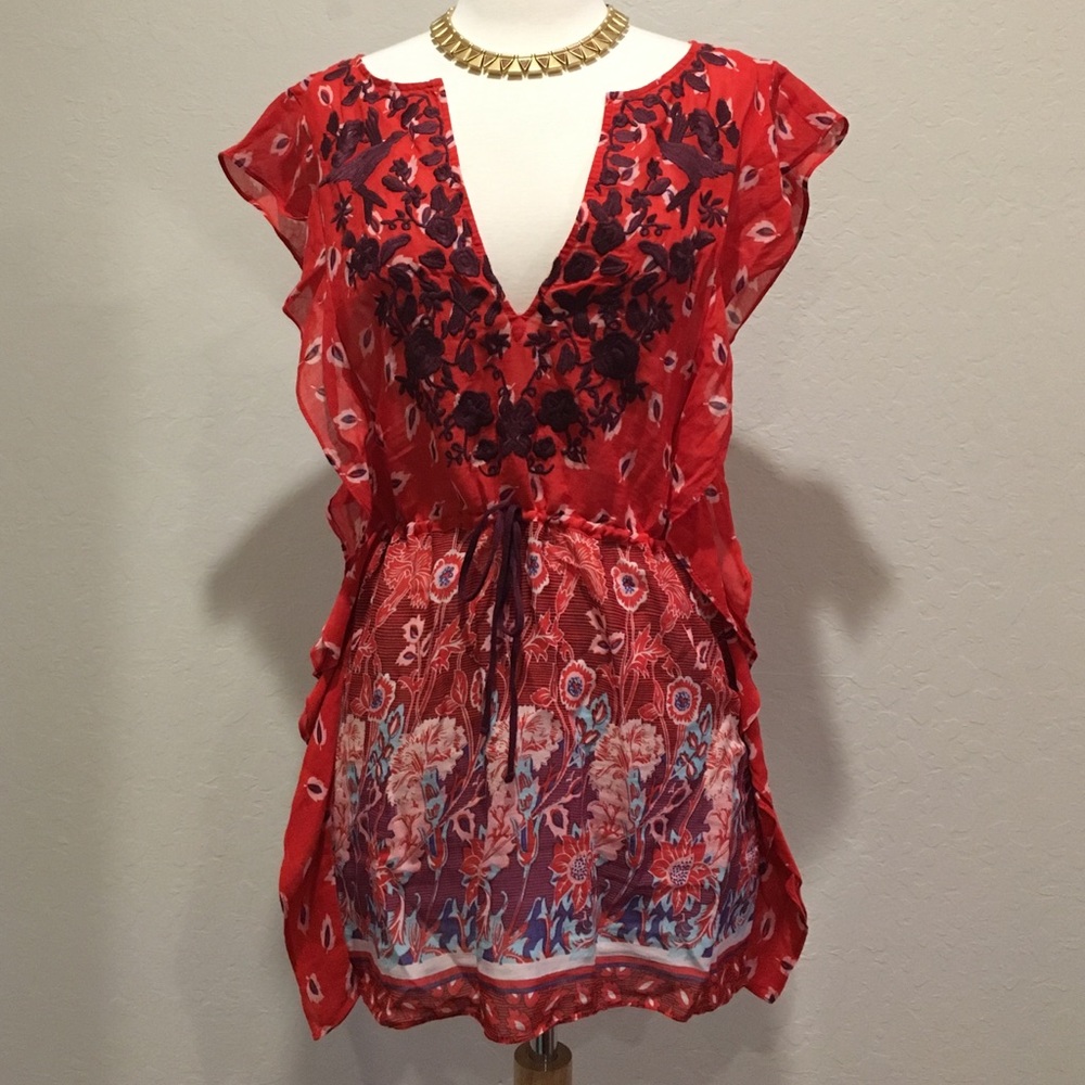 Free people embroidered tunic
